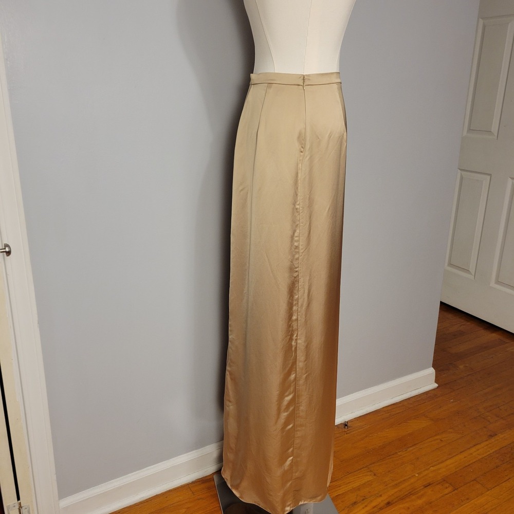 Ralph Lauren Purple Label Ellwood Cascade Ruffle Washed Satin Skirt Size 4 $2290 - Picture 5 of 11